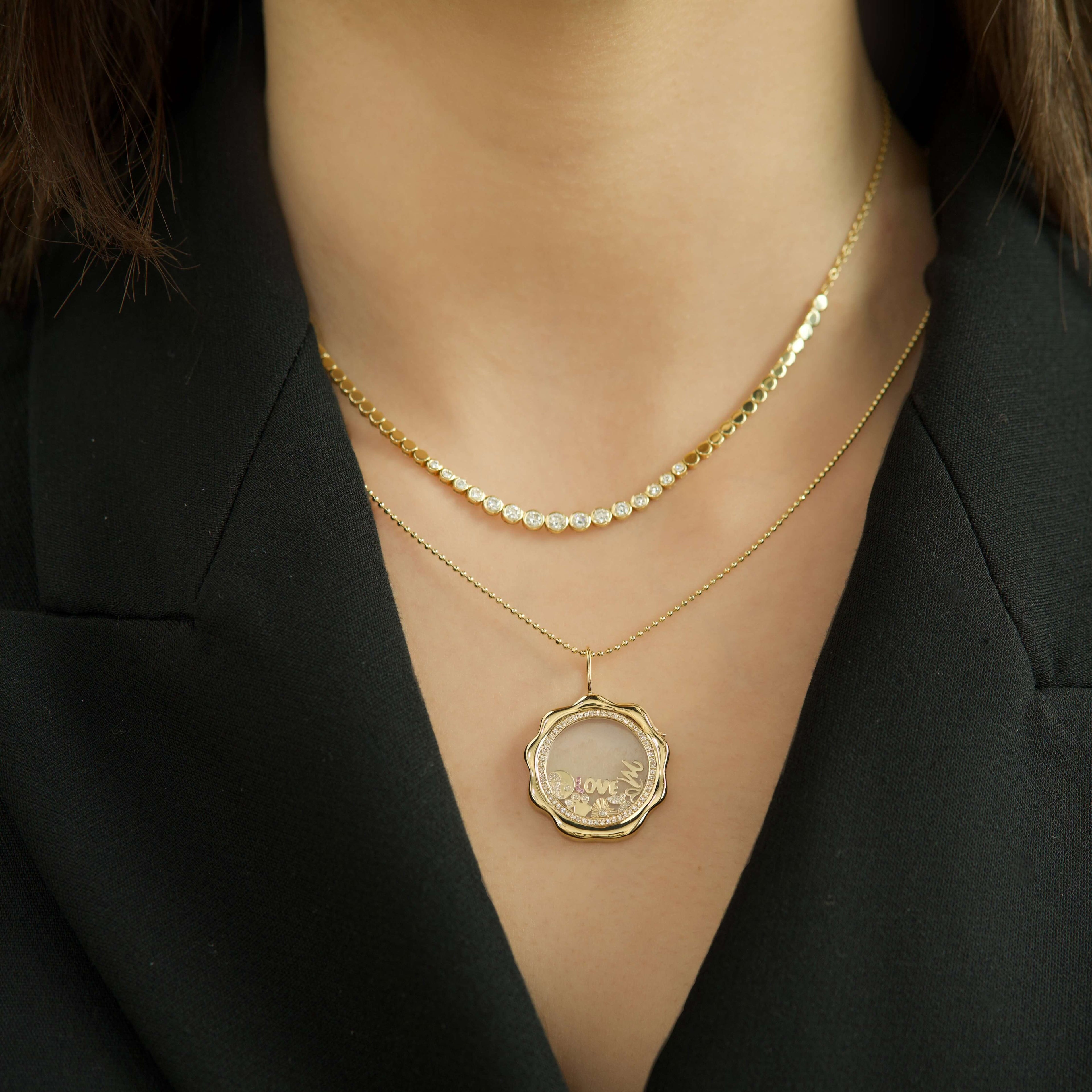 Circle Charm Kolyesi