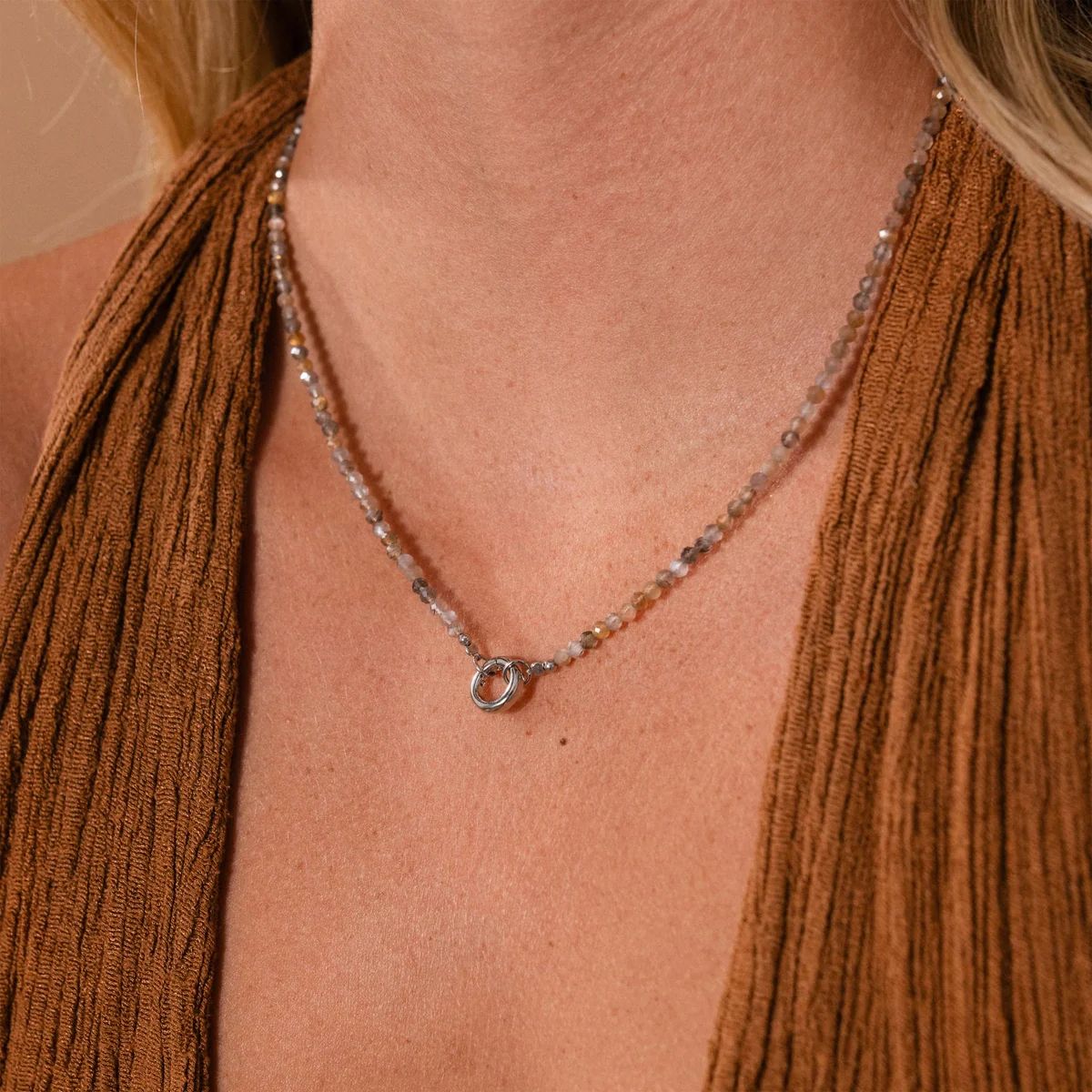 Sunstone Charm Kolyesi | Silver