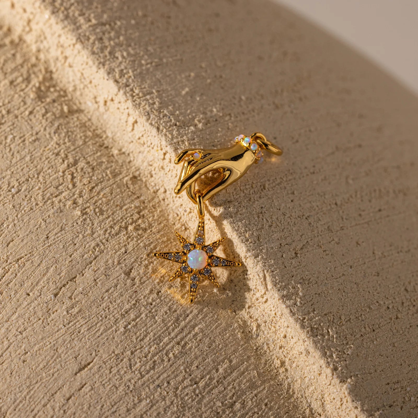 Star Opal Hand Charm