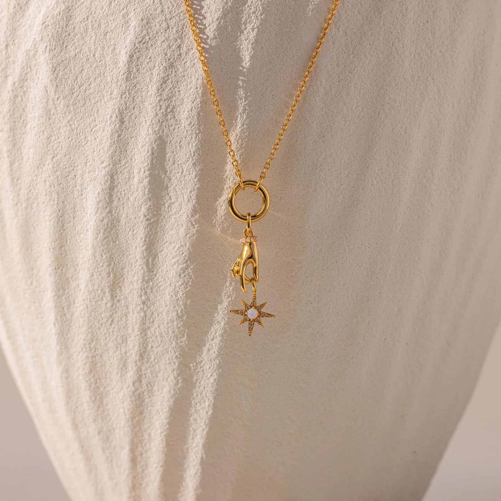Star Opal Hand Charm