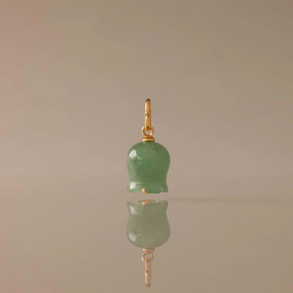 Jade Bellflower Charm
