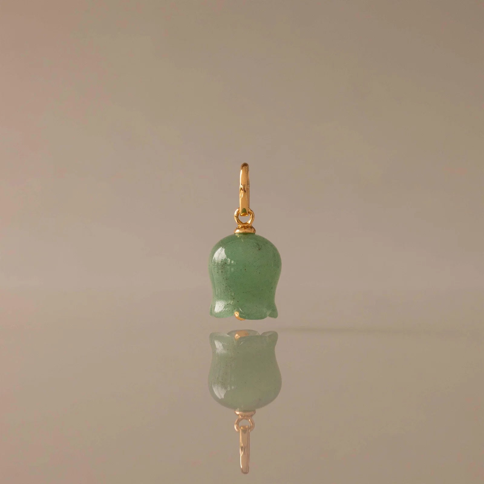 Jade Bellflower Charm