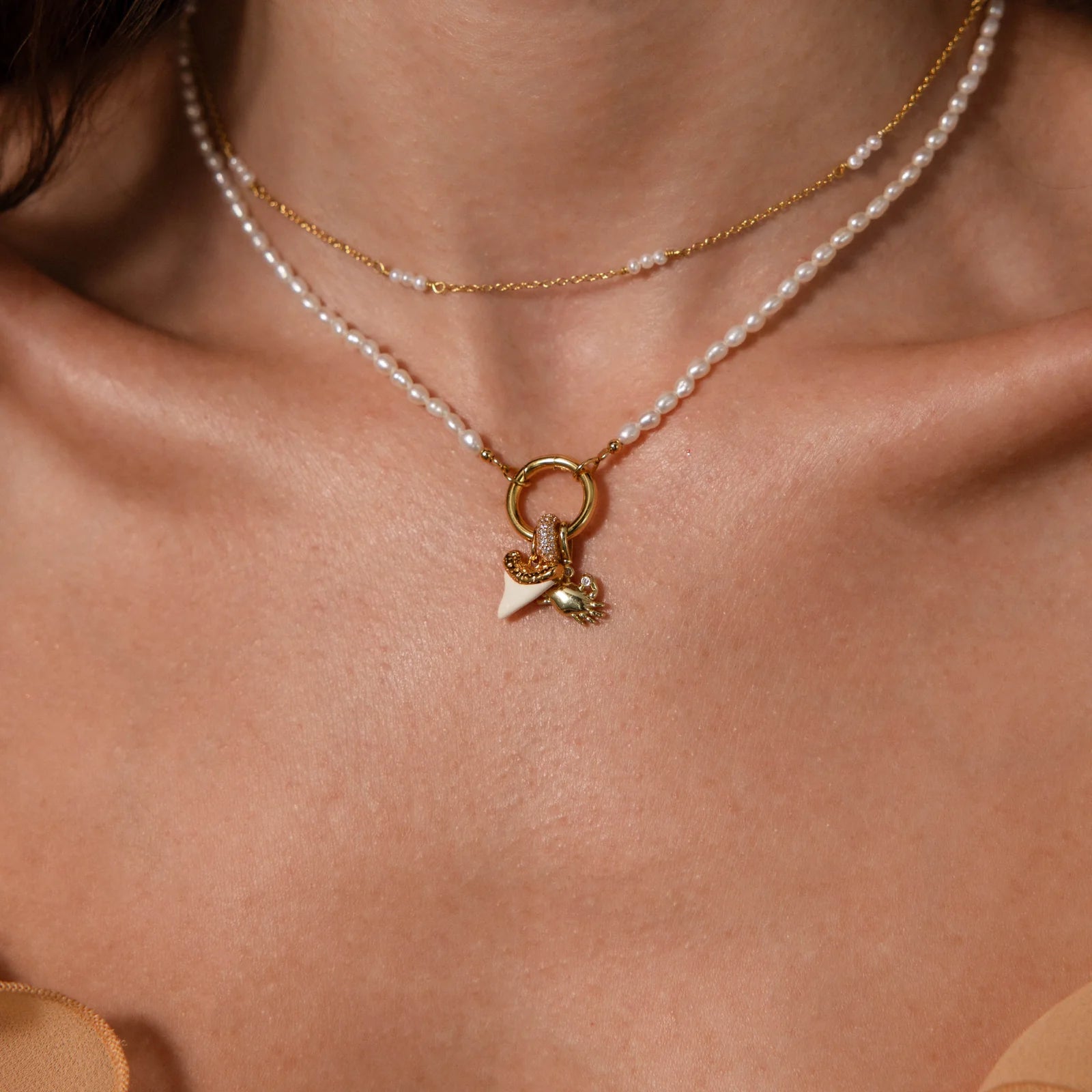 White Shark Tooth Charm